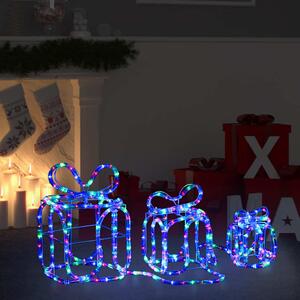 Juldekoration julklappar med 180 LED inomhus/utomhus