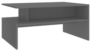 Soffbord grå 90x60x42,5 cm konstruerat trä