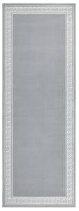 Gångmatta grå BCF med motivbård 60x150 cm