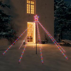 Julgransbelysning inomhus/utomhus 400 LED flerfärgad 2,5 m