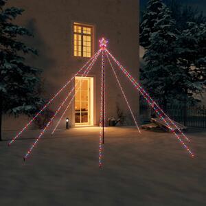 Julgransbelysning inomhus/utomhus 576 LED flerfärgad 3,6 m