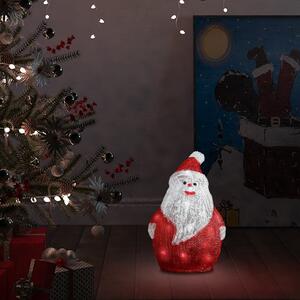 Jultomte med LED-belysning akryl inne/ute 28 cm