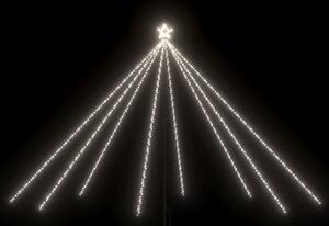 Julgransbelysning inomhus/utomhus 576 LED kallvit 3,6 m