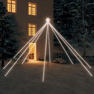 Julgransbelysning inomhus/utomhus 800 LEDs kallvit 5 m