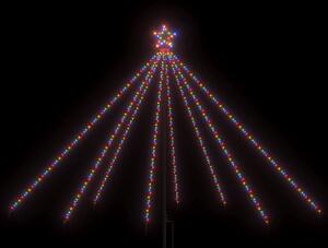 Julgransbelysning inomhus/utomhus 400 LED flerfärgad 2,5 m