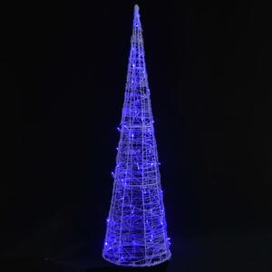 Ljuskon LED pyramid akryl blå 120 cm