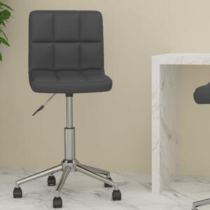 Snurrbar kontorsstol grå konstläder