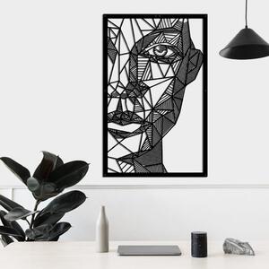 Homemania Väggdekoration Silhouette 65x100 cm metall svart