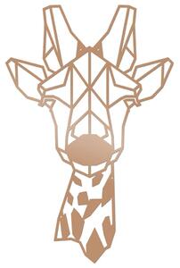 Homemania Väggdekoration Giraffe 33x50 cm koppar stål