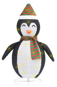 Dekorativ pingvin med LED lyxigt tyg 90 cm