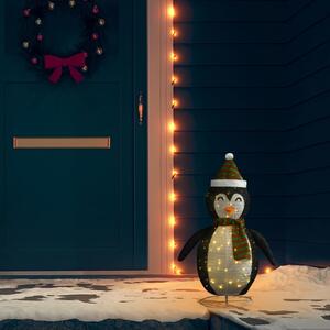 Dekorativ pingvin med LED lyxigt tyg 60 cm
