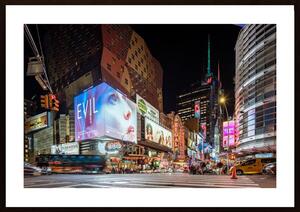 Times Square Lights Poster