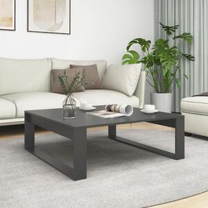 Soffbord grå 100x100x35 cm konstruerat trä