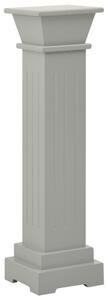 Klassisk blompelare grå 17x17x66 cm MDF