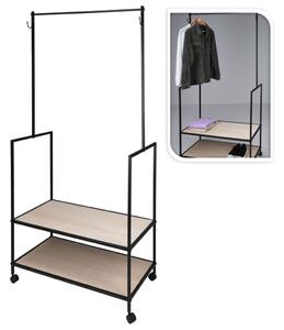 H&S Collection Klädställning med 2 krokar metall