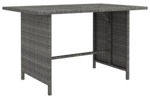 Trädgårdsbord grå 110x70x65cm konstrotting