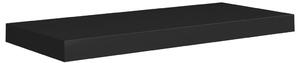 Svävande vägghylla svart 60x23,5x3,8 cm MDF