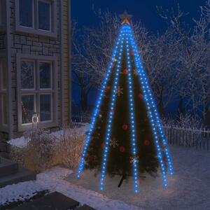 Ljusnät för julgran 400 lysdioder Blå 400 cm