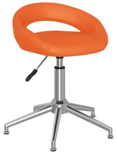 Snurrbar matstol orange konstläder