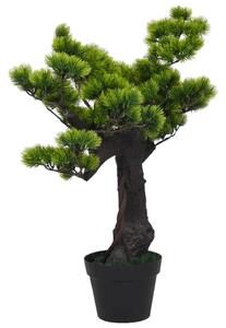 Konstgjort bonsaiträd i kruka tall 70 cm grön