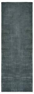 Gångmatta tvättbar vikbar grå 100x300 cm polyester