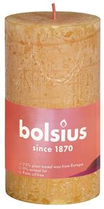 Bolsius Rustika blockljus Shine 8-pack 100x50 mm honungsgul
