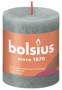 Bolsius Rustika blockljus 4-pack 80x68 mm eukalyptusgrön