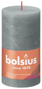 Bolsius Rustika blockljus 4-pack 130x68 mm eukalyptusgrön