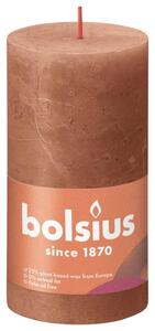 Bolsius Rustika blockljus 4-pack 130x68 mm rustik rosa
