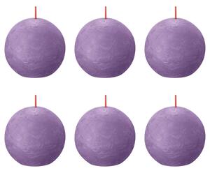 Bolsius Blockljus klotformad 6-pack 76x190 mm livlig violett