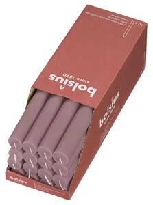 Bolsius Ljus 16-pack 27 cm askrosa