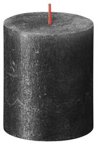 Bolsius Blockljus Shimmer 4-pack 80x68 mm antracit
