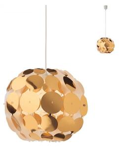 Redo 01-1508 - Ljuskrona med textilsladd ODEON 1xE27/42W/230V diameter 36 cm guld