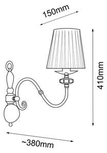 Amplex 8395 - Vägglampa LILOSA 1xE14/10W/230V