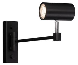 Shilo 2209 - Vägglampa FUSSA 1xGU10/15W/230V svart