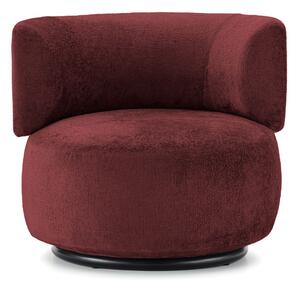 Kartell - K-Waiting Armchair Chenille Burgundy - Fåtöljer - Rodolfo Dordoni - Röd - Metall/Textilmaterial/Plast