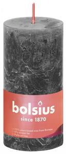 Bolsius Blockljus Shine 8-pack 100x50 mm stormgrå