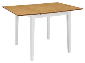 Utdragbart matbord (80-120)x80x74 cm vit MDF