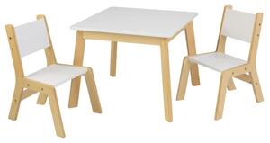 KidKraft Barnmöbelset bord och stolar Modern vit och natur