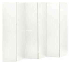 Rumsavdelare 6 paneler 2 st vit 240 x 180 cm stål