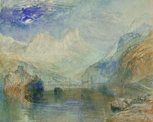 Turner, Joseph Mallord William - Konsttryck The Lauerzersee with Schwyz and the Mythen, (40 x 30 cm)