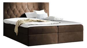 Sängpaket Kontinentalsäng Kanwar 140x200 cm med Förvaring - Brun