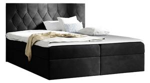 Sängpaket Kontinentalsäng Kanwar 120x200 cm med Förvaring - Svart