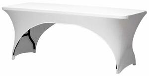 Perel Bordsöverdrag för rektangulärt bord välvt vit FP400