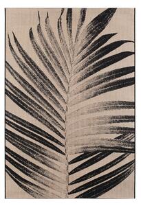 Utomhusmatta Panama Leaf 160x230 cm - Svart