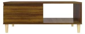Soffbord brun ek 90x60x35 cm spånskiva - Brun