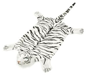 Tigermatta plysch 144 cm vit - Vit