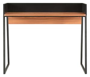 Skrivbord svart och brun 90x60x88 cm - Svart