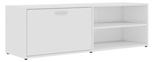 TV-bänk vit högglans 120x34x37 cm spånskiva - Vit