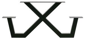 WOOOD EXKLUSIVT Tablo Outdoor Picnic X Underrede för picknickbord - Black Metal - 1 stk